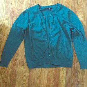 Gap dark teal sweater cardigan